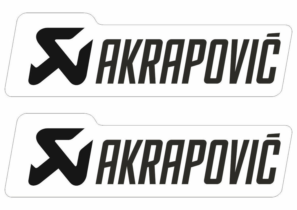 Akrapovic Decals Stickers for Exhaust Graphic Factory Set Vinyl Adhesive 21 Pcs